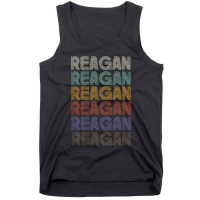 Reagan First Name Retro Vintage 90s Stylet Tank Top