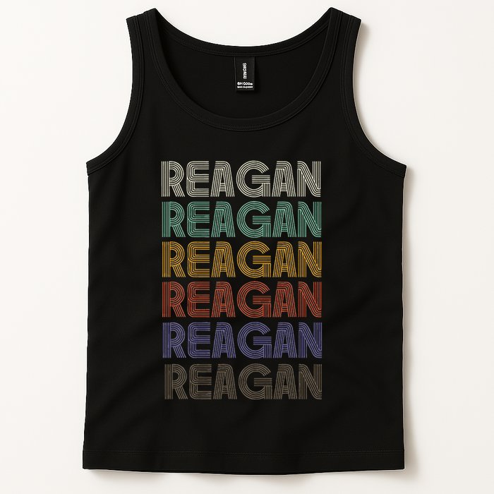 Reagan First Name Retro Vintage 90s Stylet Tank Top