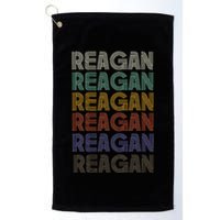 Reagan First Name Retro Vintage 90s Stylet Golf Towel