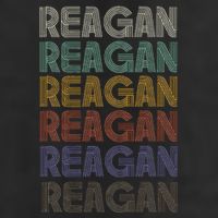 Reagan First Name Retro Vintage 90s Stylet Golf Towel