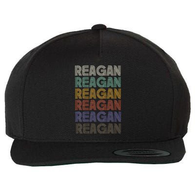 Reagan First Name Retro Vintage 90s Stylet Wool Snapback Cap