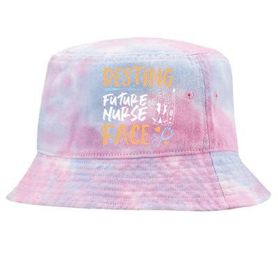 Resting Future Nurse Face For Nursing Student Cute Gift Tie-Dyed Bucket Hat