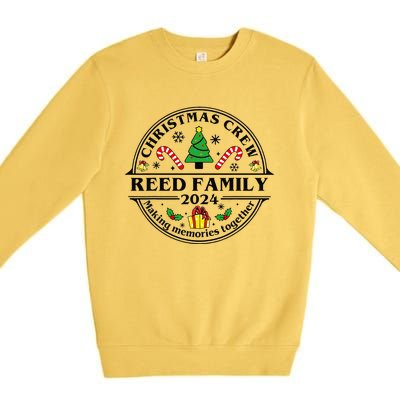 Reed Family Name Matching Christmas Crew Xmas 2024 Premium Crewneck Sweatshirt