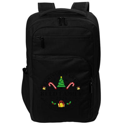 Reed Family Name Matching Christmas Crew Xmas 2024 Impact Tech Backpack