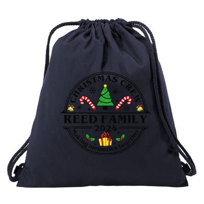 Reed Family Name Matching Christmas Crew Xmas 2024 Drawstring Bag