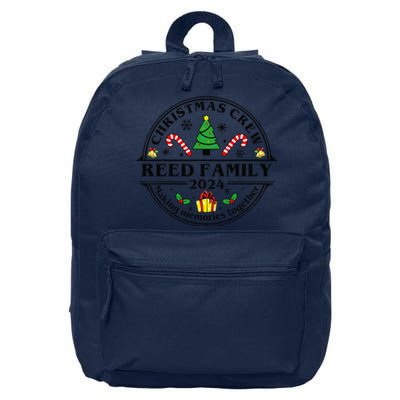 Reed Family Name Matching Christmas Crew Xmas 2024 16 in Basic Backpack