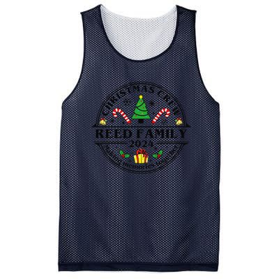 Reed Family Name Matching Christmas Crew Xmas 2024 Mesh Reversible Basketball Jersey Tank