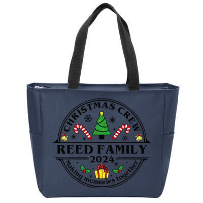 Reed Family Name Matching Christmas Crew Xmas 2024 Zip Tote Bag