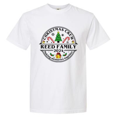 Reed Family Name Matching Christmas Crew Xmas 2024 Garment-Dyed Heavyweight T-Shirt