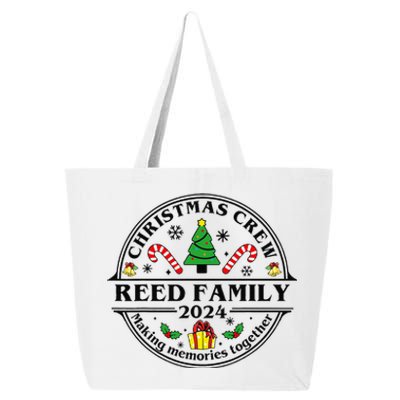 Reed Family Name Matching Christmas Crew Xmas 2024 25L Jumbo Tote