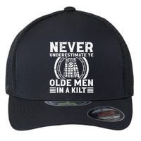Ren Faire Never Underestimate Ye Olde In A Kilt Flexfit Unipanel Trucker Cap