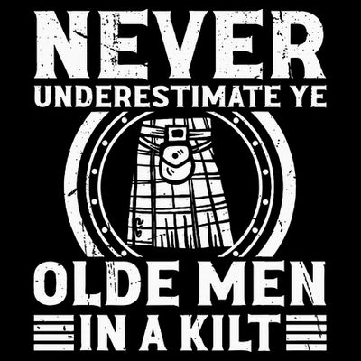 Ren Faire Never Underestimate Ye Olde In A Kilt T-Shirt