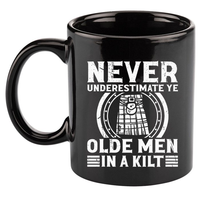Ren Faire Never Underestimate Ye Olde In A Kilt 11oz C Handle Ceramic Mug