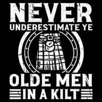 Ren Faire Never Underestimate Ye Olde In A Kilt Drawstring Bag