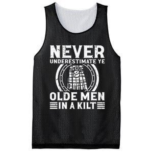 Ren Faire Never Underestimate Ye Olde In A Kilt Mesh Reversible Basketball Jersey Tank