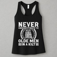 Ren Faire Never Underestimate Ye Olde In A Kilt Womens Tank Top