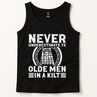 Ren Faire Never Underestimate Ye Olde In A Kilt Tank Top