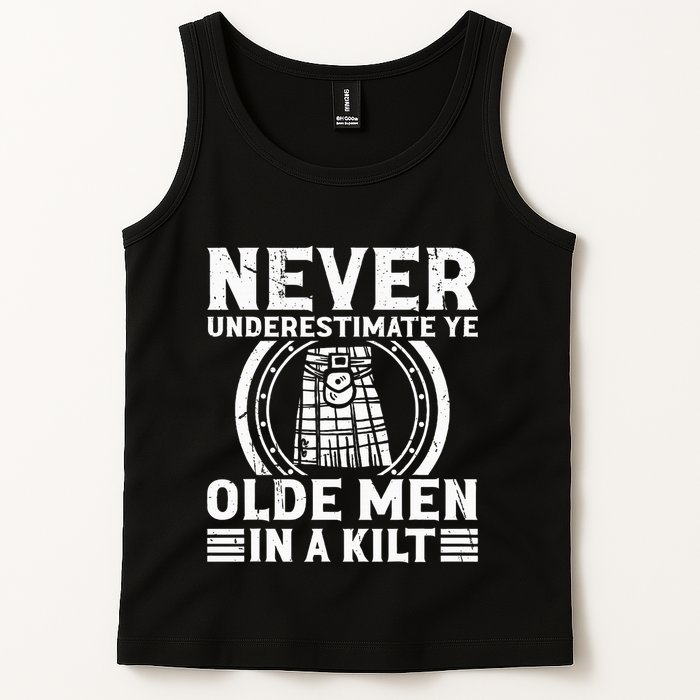 Ren Faire Never Underestimate Ye Olde In A Kilt Tank Top