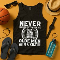 Ren Faire Never Underestimate Ye Olde In A Kilt Tank Top