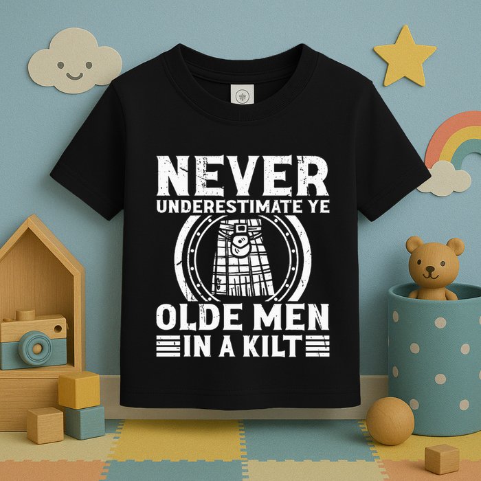 Ren Faire Never Underestimate Ye Olde In A Kilt Toddler T-Shirt
