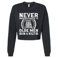 Ren Faire Never Underestimate Ye Olde In A Kilt Cropped Pullover Crew