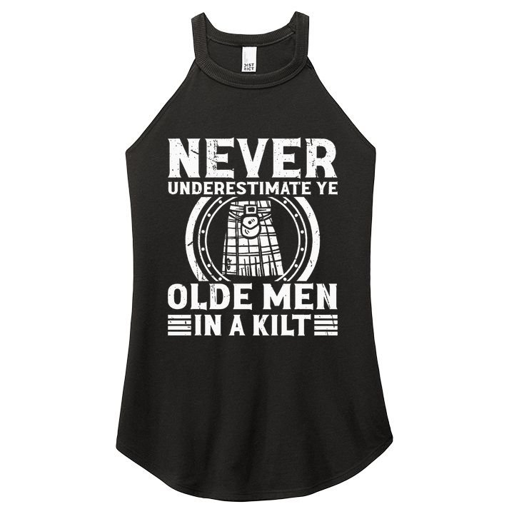Ren Faire Never Underestimate Ye Olde In A Kilt Women's Perfect Tri Rocker Tank