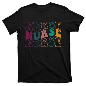 Retro Future Nurse Life for Registered Nurse Tee Nurse's Day T-Shirt