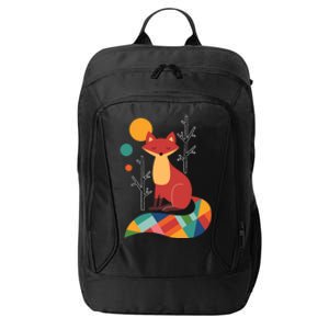 Rainbow Fox Nature Gift City Backpack