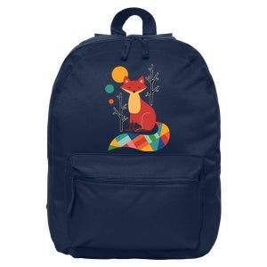 Rainbow Fox Nature Gift 16 in Basic Backpack