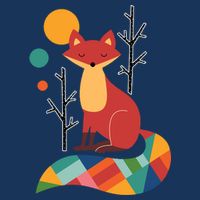Rainbow Fox Nature Gift Infant Baby Jersey Bodysuit