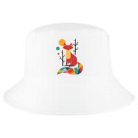 Rainbow Fox Nature Gift Cool Comfort Performance Bucket Hat