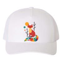 Rainbow Fox Nature Gift Yupoong Adult 5-Panel Trucker Hat