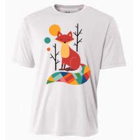 Rainbow Fox Nature Gift Cooling Performance Crew T-Shirt