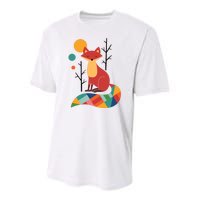 Rainbow Fox Nature Gift Youth Performance Sprint T-Shirt