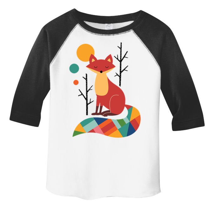 Rainbow Fox Nature Gift Toddler Fine Jersey T-Shirt