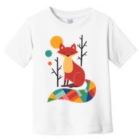 Rainbow Fox Nature Gift Toddler T-Shirt