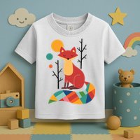 Rainbow Fox Nature Gift Toddler T-Shirt