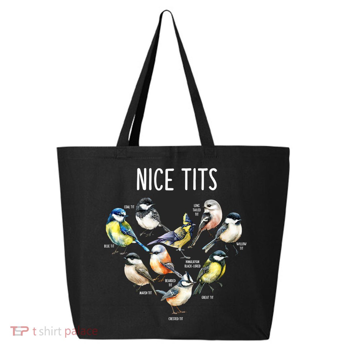 Retro Funny Nice Tits Birds Birdwatcher Bird Watching Humor Gift 25L Jumbo Tote