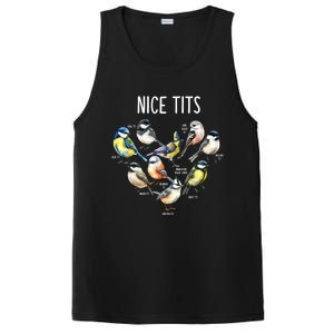 Retro Funny Nice Tits Birds Birdwatcher Bird Watching Humor Gift PosiCharge Competitor Tank