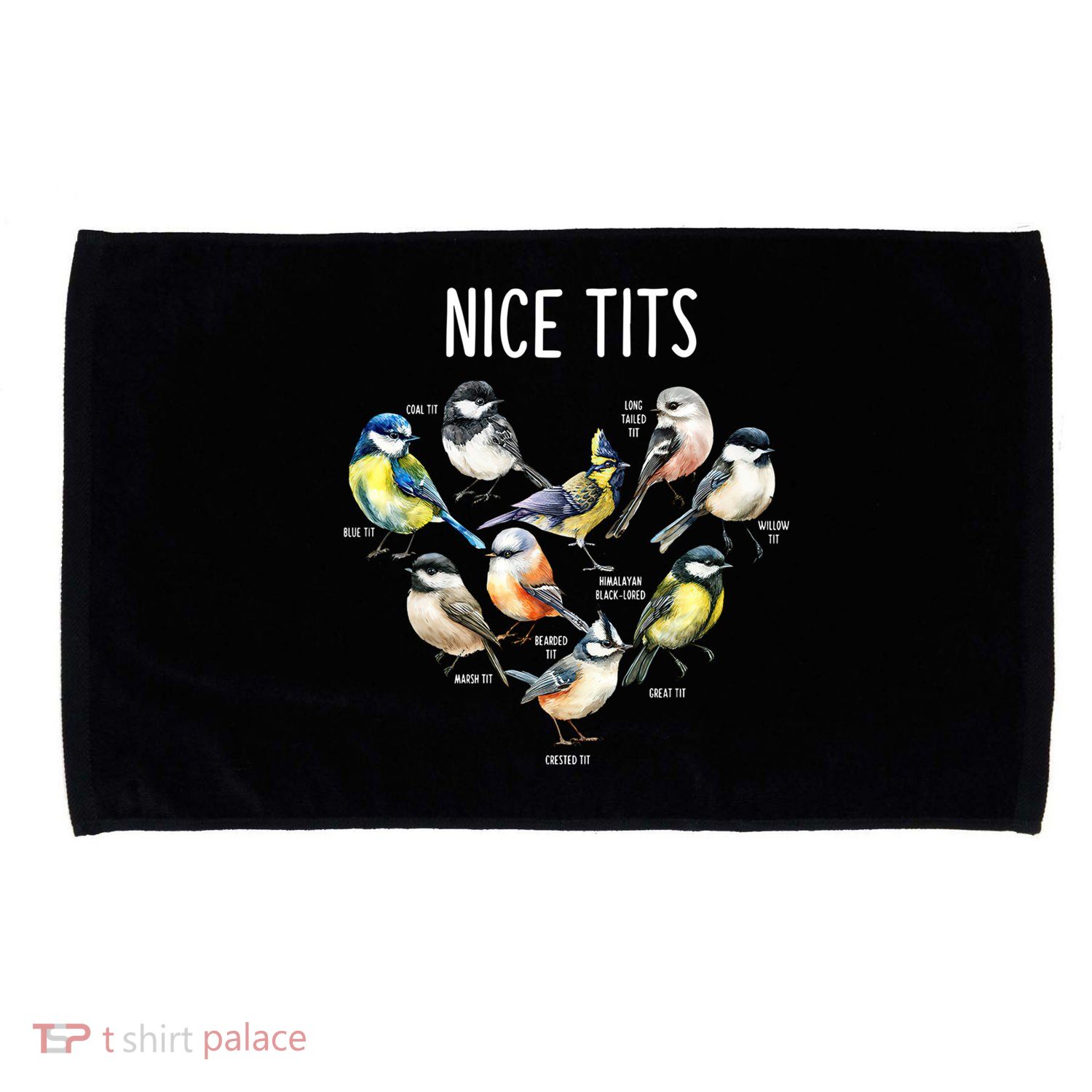 Retro Funny Nice Tits Birds Birdwatcher Bird Watching Humor Gift Microfiber Hand Towel