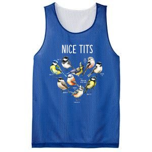 Retro Funny Nice Tits Birds Birdwatcher Bird Watching Humor Gift Mesh Reversible Basketball Jersey Tank