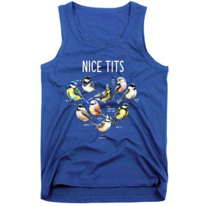 Retro Funny Nice Tits Birds Birdwatcher Bird Watching Humor Gift Tank Top