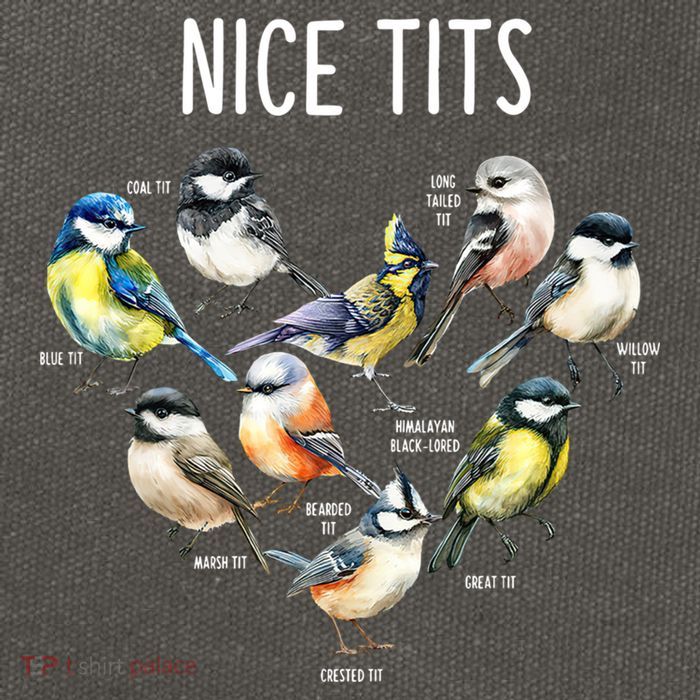 Retro Funny Nice Tits Birds Birdwatcher Bird Watching Humor Gift Cotton Canvas Backpack