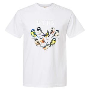 Retro Funny Nice Tits Birds Birdwatcher Bird Watching Humor Gift Garment-Dyed Heavyweight T-Shirt