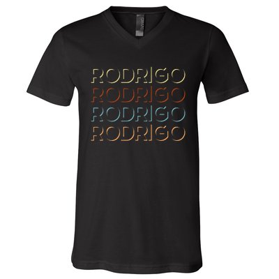 Rodrigo First Name My Personalized Named V-Neck T-Shirt