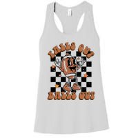 Retro Falls Out Balls Out Football Vintage Thanksgiving Gift Women's Racerback Tank