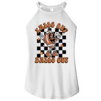 Retro Falls Out Balls Out Football Vintage Thanksgiving Gift Women's Perfect Tri Rocker Tank