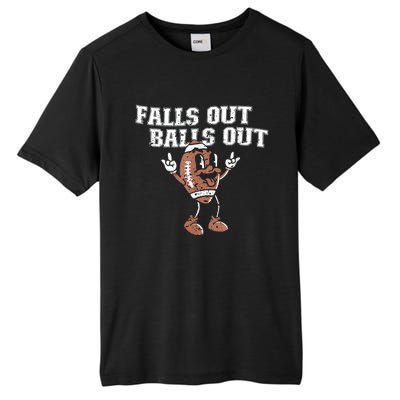 Retro Falls Out Balls Out Football Vintage Thanksgiving Tall Fusion ChromaSoft Performance T-Shirt