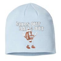 Retro Falls Out Balls Out Football Vintage Thanksgiving Sustainable Beanie