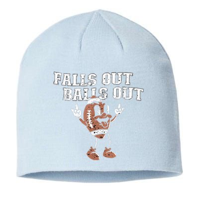 Retro Falls Out Balls Out Football Vintage Thanksgiving Sustainable Beanie